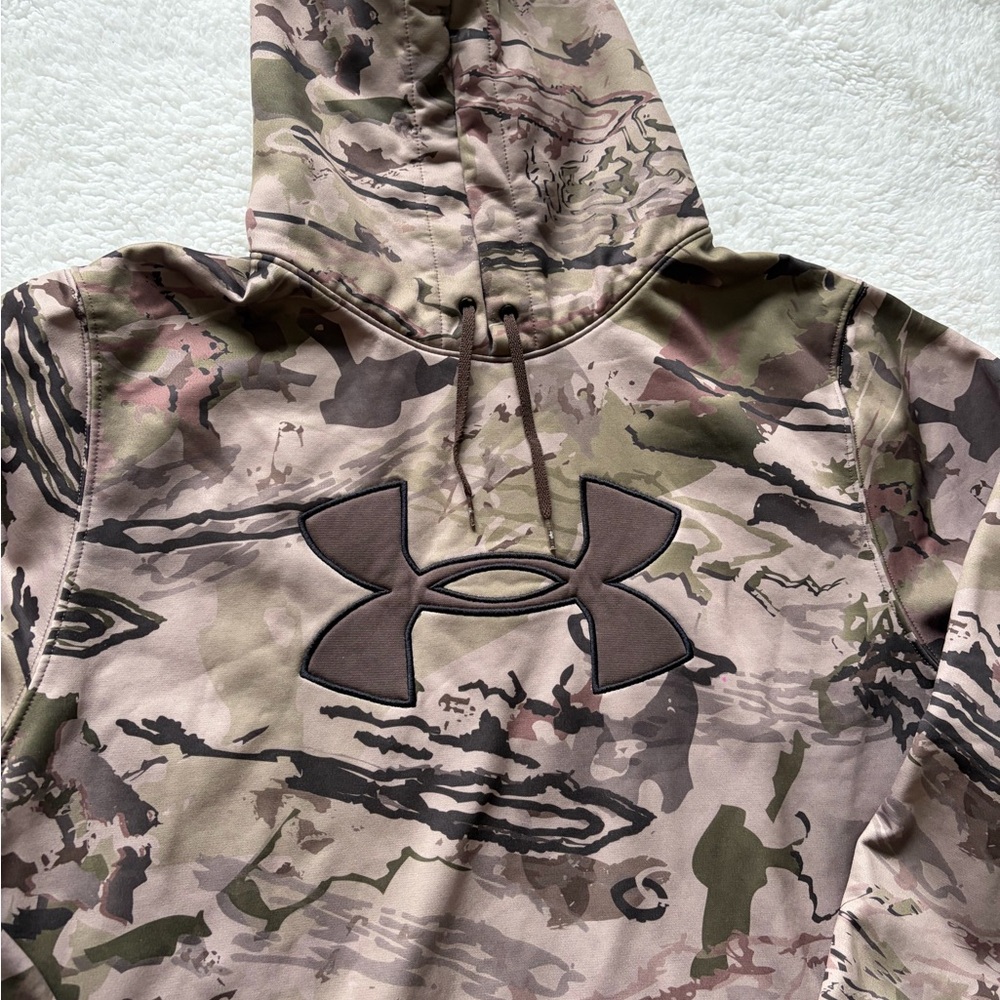 Under Armour Camo Pullover Hoodie - Olive, Brown, Black